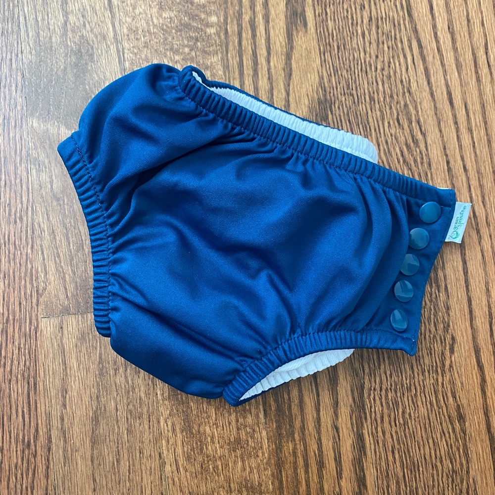 Green sprouts reusable swim diaper, navy blue. Size 18mo. NWOT